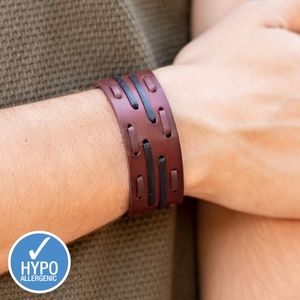 Russet Brown Leather Bracelet